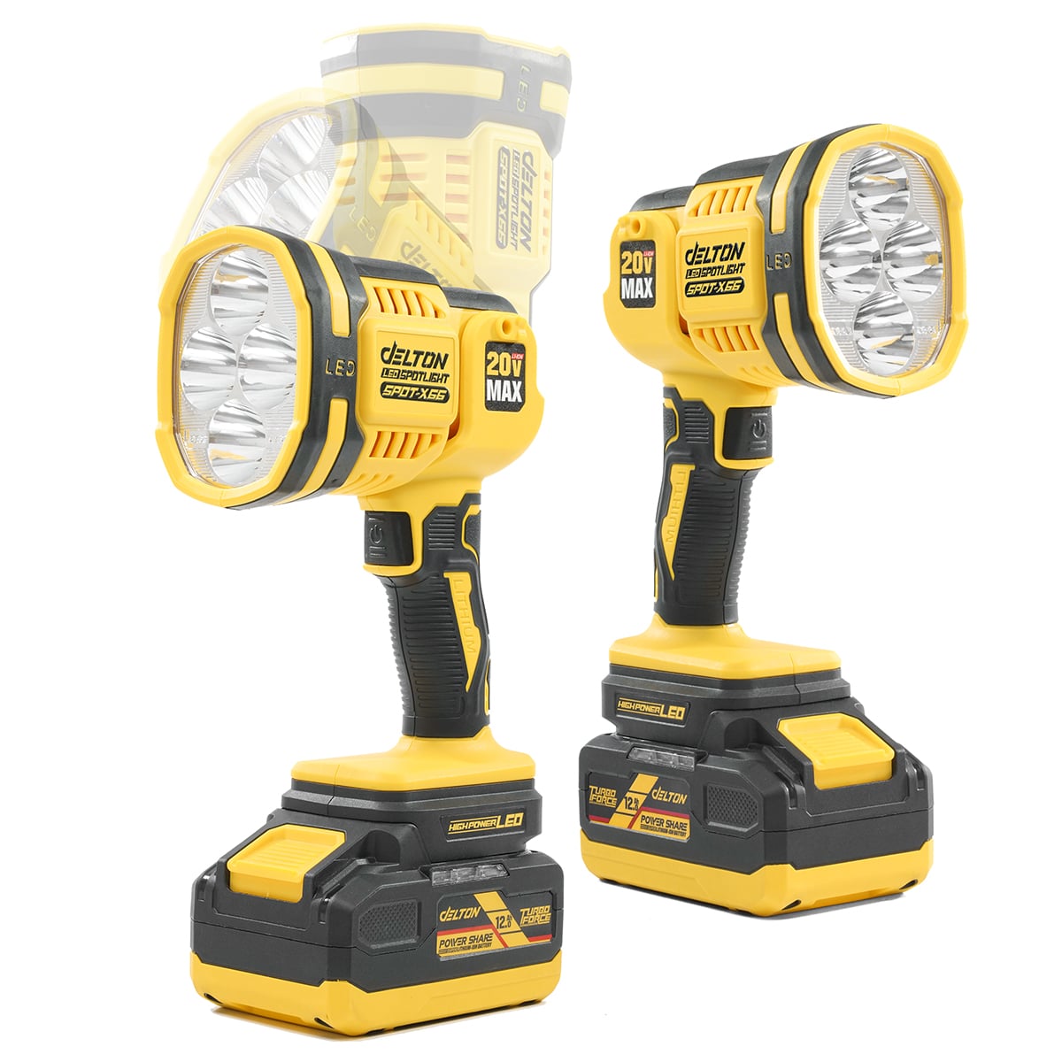 ไฟฉาย LED ไร้สาย (เฉพาะเครื่องเปล่า) DELTON รุ่น SPOT-X66 20V_6
